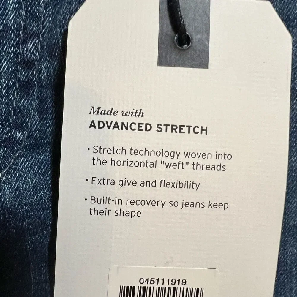 New Levi’s Mens 511 Slim Medium Wash Blue Jeans 34x34 Stretch Denim